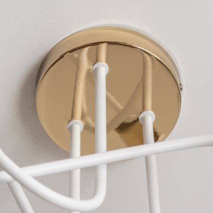 Πλαφονιέρα OXFORD 3xE27/15W/230V χρυσό/λευκό