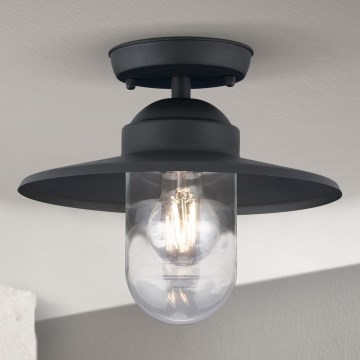 Πλαφονιέρα εξωτερικού χώρου EDWARD 1xE27/60W/230V IP44 μαύρο