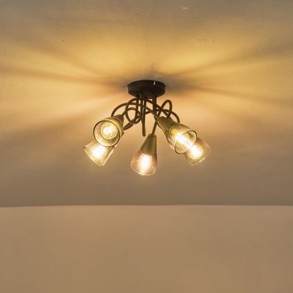 Πλαφονιέρα οροφής 5xE14/7W/230V
