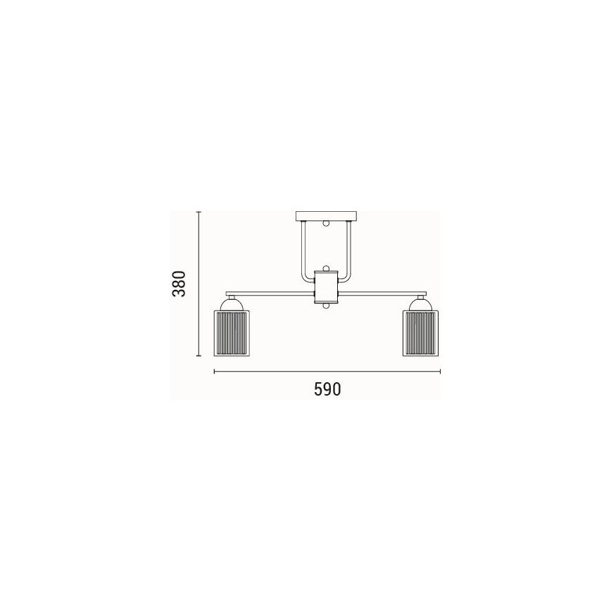 Πλαφονιέρα οροφής 5xE27/60W/230V