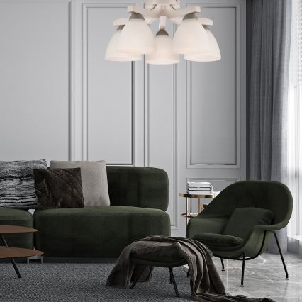 Πλαφονιέρα οροφής ADRIANO 5xE27/60W/230V οξιά - FSC πιστοποιημένο