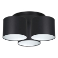 Πλαφονιέρα οροφής  ARDEN 3xE27/60W/230V μαύρο/λευκό