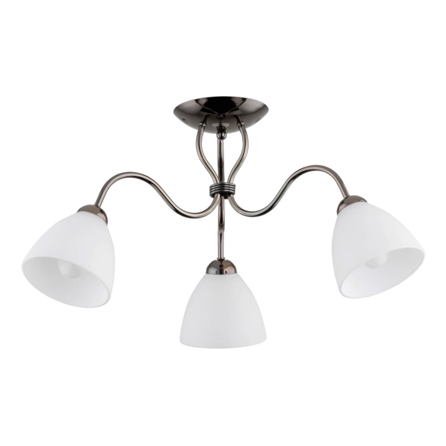 Πλαφονιέρα οροφής ARIEL 3xE27/15W/230V γκρι