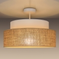 Πλαφονιέρα οροφής BOHO 1xE27/60W/230V διάμετρος 40 cm λευκό/μπεζ