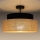 Πλαφονιέρα οροφής BOHO 1xE27/60W/230V διάμετρος 40 cm μαύρο/μπεζ