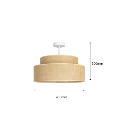 Πλαφονιέρα οροφής BOHO 1xE27/60W/230V διάμετρος 40 cm μπεζ