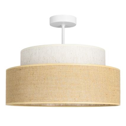 Πλαφονιέρα οροφής BOHO 1xE27/60W/230V κρεμ/μπεζ