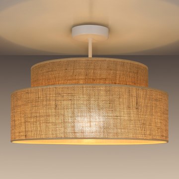 Πλαφονιέρα οροφής BOHO 1xE27/60W/230V μπεζ