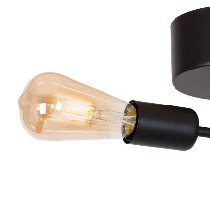 Πλαφονιέρα οροφής BRENDA 2xE27/60W/230V μαύρο