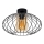 Πλαφονιέρα οροφής CORRINI 1xE27/60W/230V διάμετρος 34 cm μαύρο/μπεζ