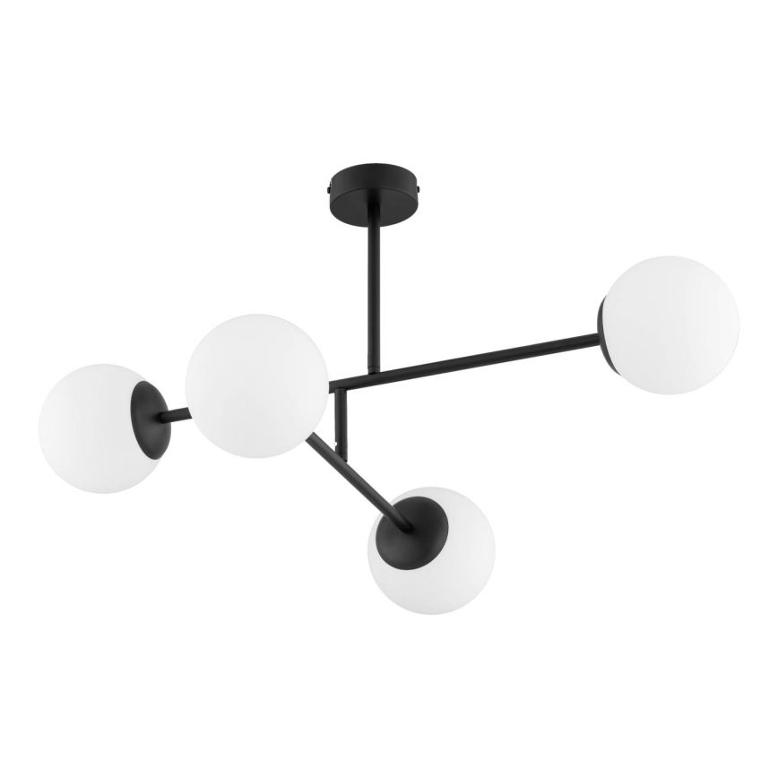 Πλαφονιέρα οροφής DILON 4xE14/10W/230V μαύρο