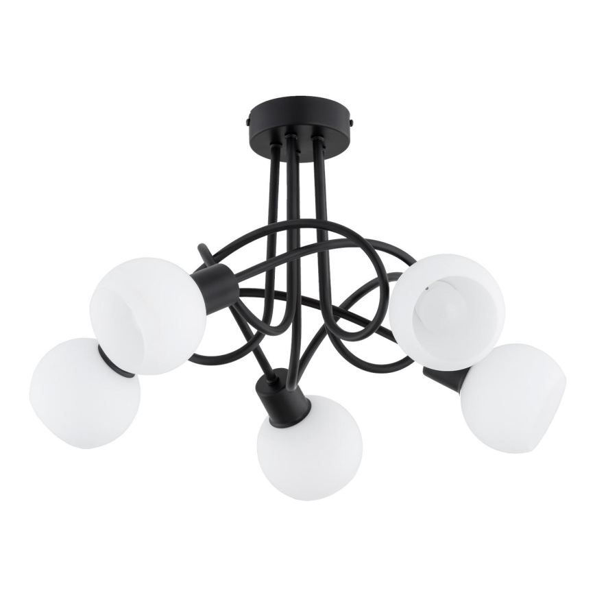 Πλαφονιέρα οροφής ERYKA 5xE14/10W/230V μαύρο