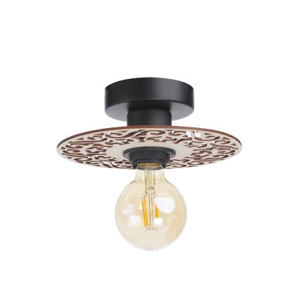 Πλαφονιέρα οροφής FALCO 1xE27/60W/230V διάμετρος 20 cm μπεζ