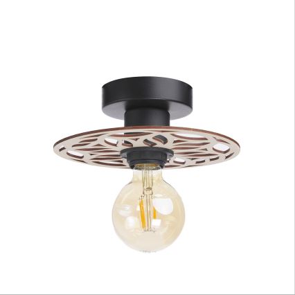Πλαφονιέρα οροφής FALCO 1xE27/60W/230V διάμετρος 20 cm μπεζ