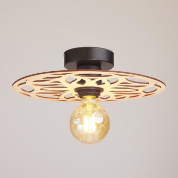 Πλαφονιέρα οροφής FALCO 1xE27/60W/230V διάμετρος 30 cm μπεζ