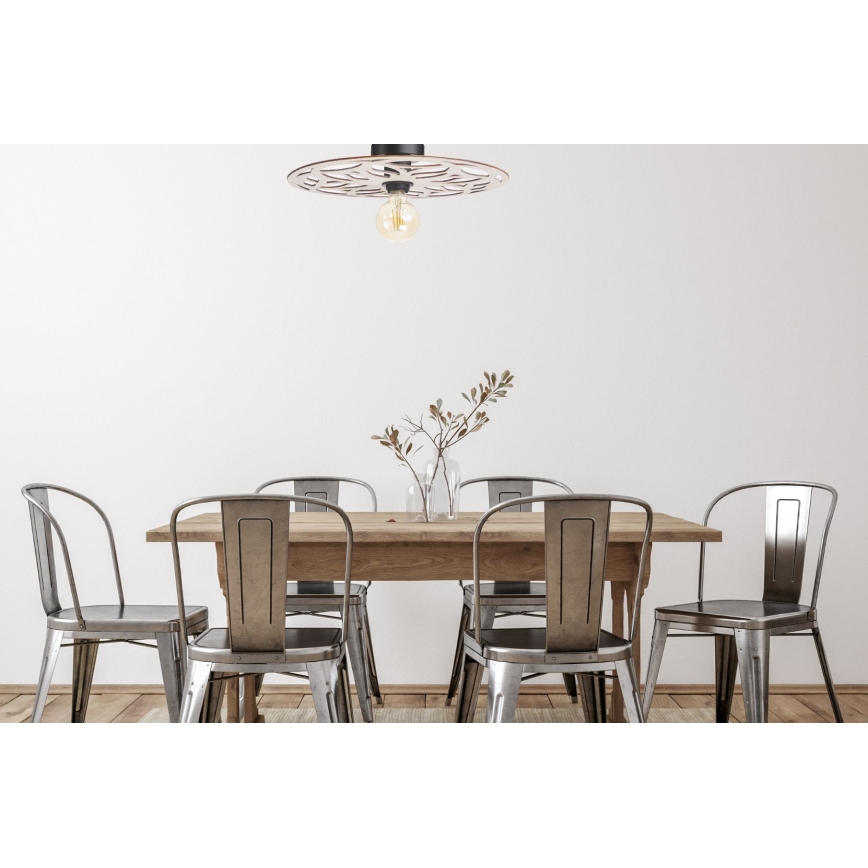 Πλαφονιέρα οροφής FALCO 1xE27/60W/230V διάμετρος 40 cm μπεζ