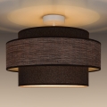 Πλαφονιέρα οροφής GRACE 1xE27/60W/230V διάμετρος 40 cm καφέ/μπεζ
