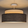 Πλαφονιέρα οροφής GRACE 1xE27/60W/230V διάμετρος 40 cm κρεμ/καφέ