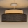 Πλαφονιέρα οροφής GRACE 1xE27/60W/230V διάμετρος 40 cm κρεμ/καφέ