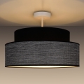 Πλαφονιέρα οροφής GRACE 1xE27/60W/230V διάμετρος 40 cm μαύρο/γκρι