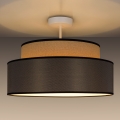 Πλαφονιέρα οροφής GRACE 1xE27/60W/230V διάμετρος 40 cm μπεζ/καφέ