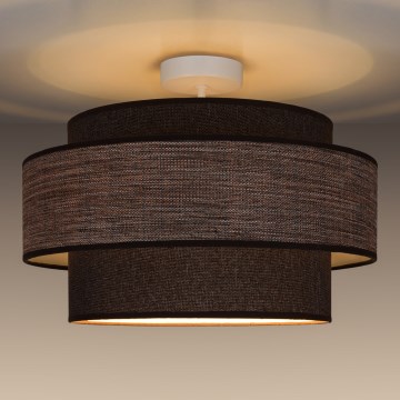 Πλαφονιέρα οροφής GRACE 1xE27/60W/230V καφέ/μπεζ