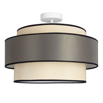 Πλαφονιέρα οροφής GRACE 1xE27/60W/230V κρεμ/γκρι