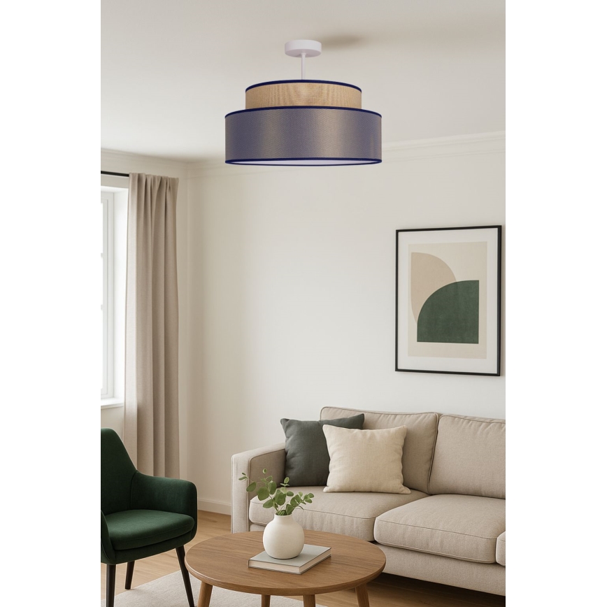 Πλαφονιέρα οροφής GRACE 1xE27/60W/230V μπεζ/καφέ