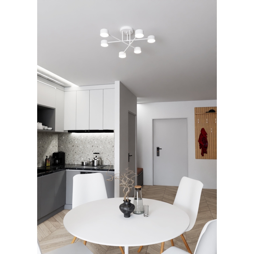 Πλαφονιέρα οροφής HALO 6xGX53/8W/230V λευκό