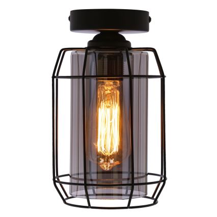 Πλαφονιέρα οροφής JONERA 1xE27/40W/230V μαύρο