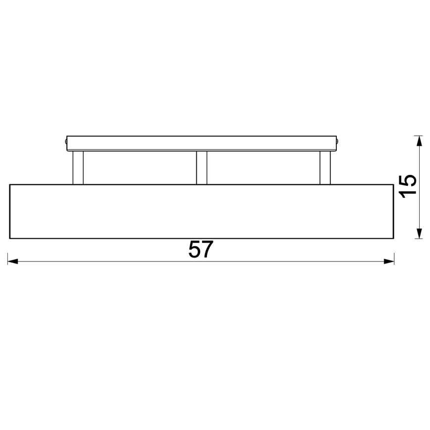Πλαφονιέρα οροφής MAISON 3xGU10/8W/230V καφέ/δρυς