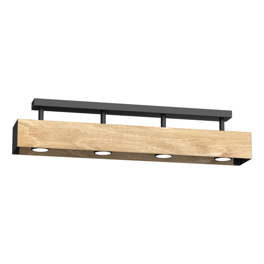 Πλαφονιέρα οροφής MAISON 4xGU10/8W/230V καφέ/δρυς