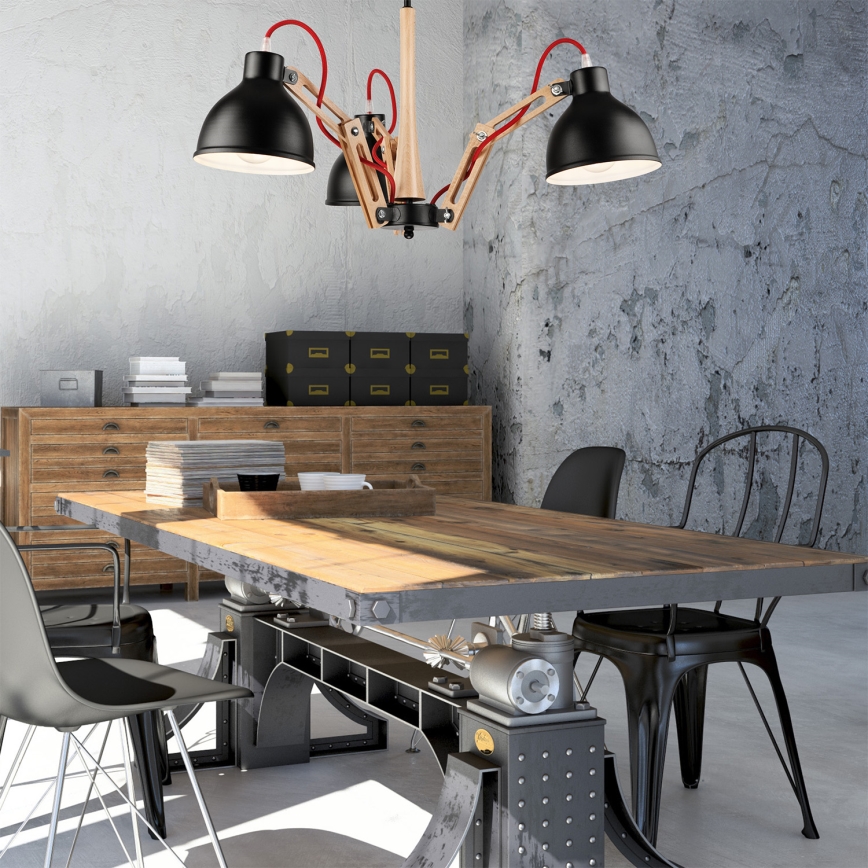 Πλαφονιέρα οροφής MARCELLO 3xE27/60W/230V - FSC πιστοποιημένο