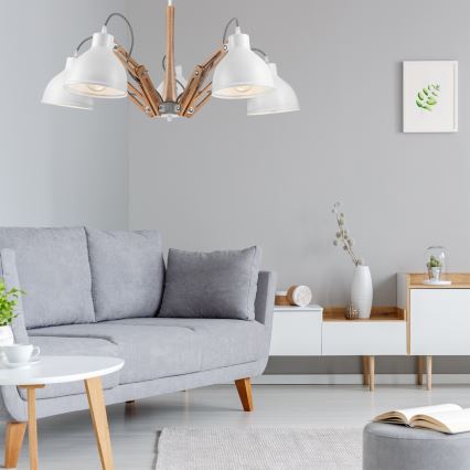 Πλαφονιέρα οροφής MARCELLO 5xE27/60W/230V - FSC πιστοποιημένο