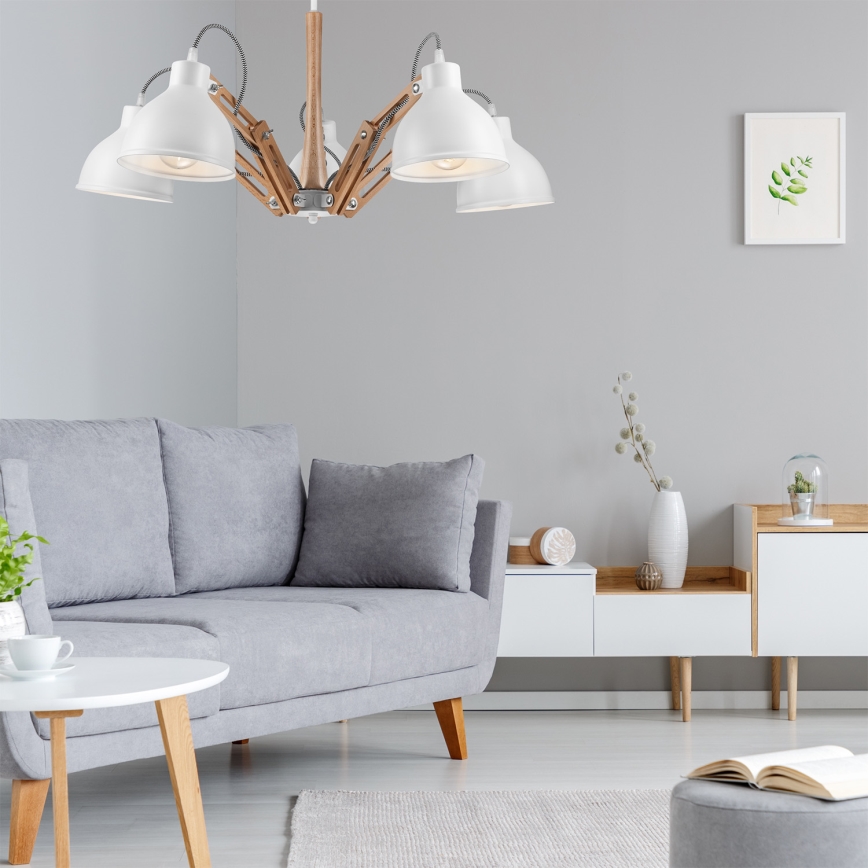 Πλαφονιέρα οροφής MARCELLO 5xE27/60W/230V - FSC πιστοποιημένο