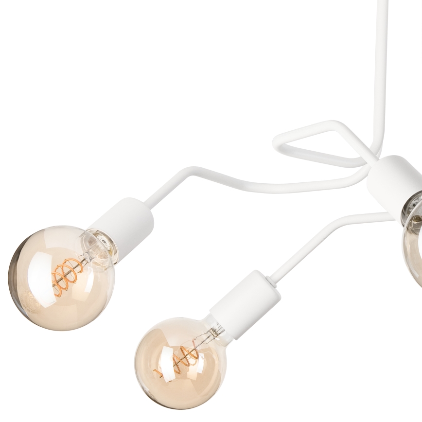 Πλαφονιέρα οροφής MATYLDA 5xE27/60W/230V λευκό