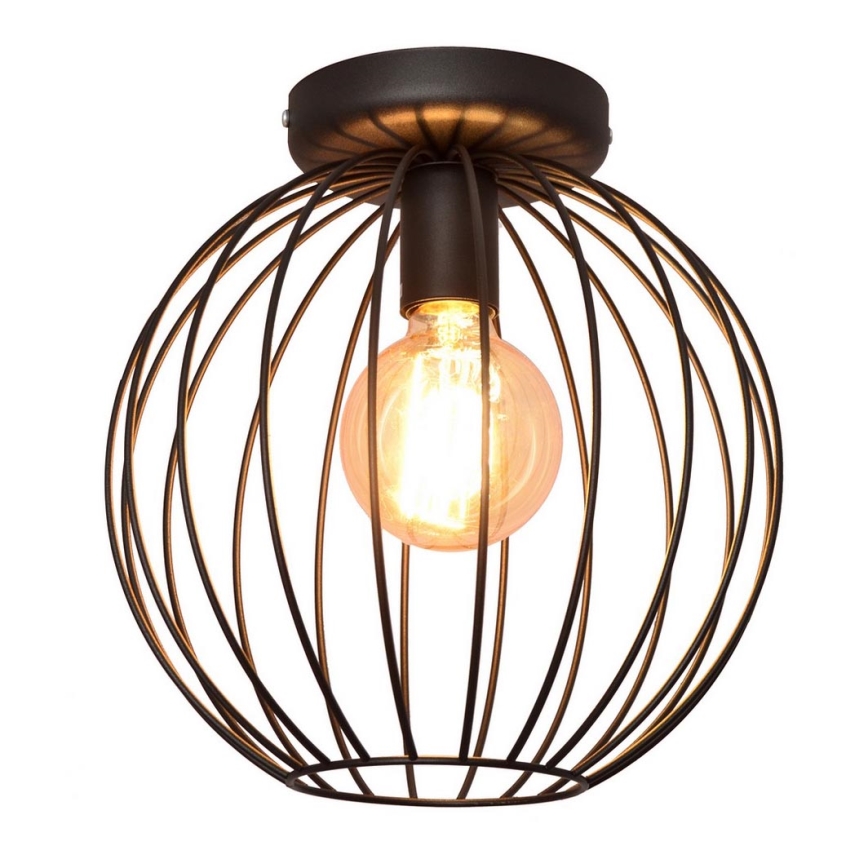 Πλαφονιέρα οροφής MERCURE 1xE27/15W/230V δ. 30 cm μαύρο