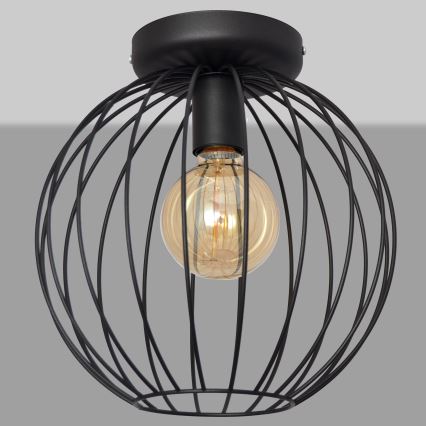 Πλαφονιέρα οροφής MERCURE 1xE27/15W/230V δ. 30 cm μαύρο