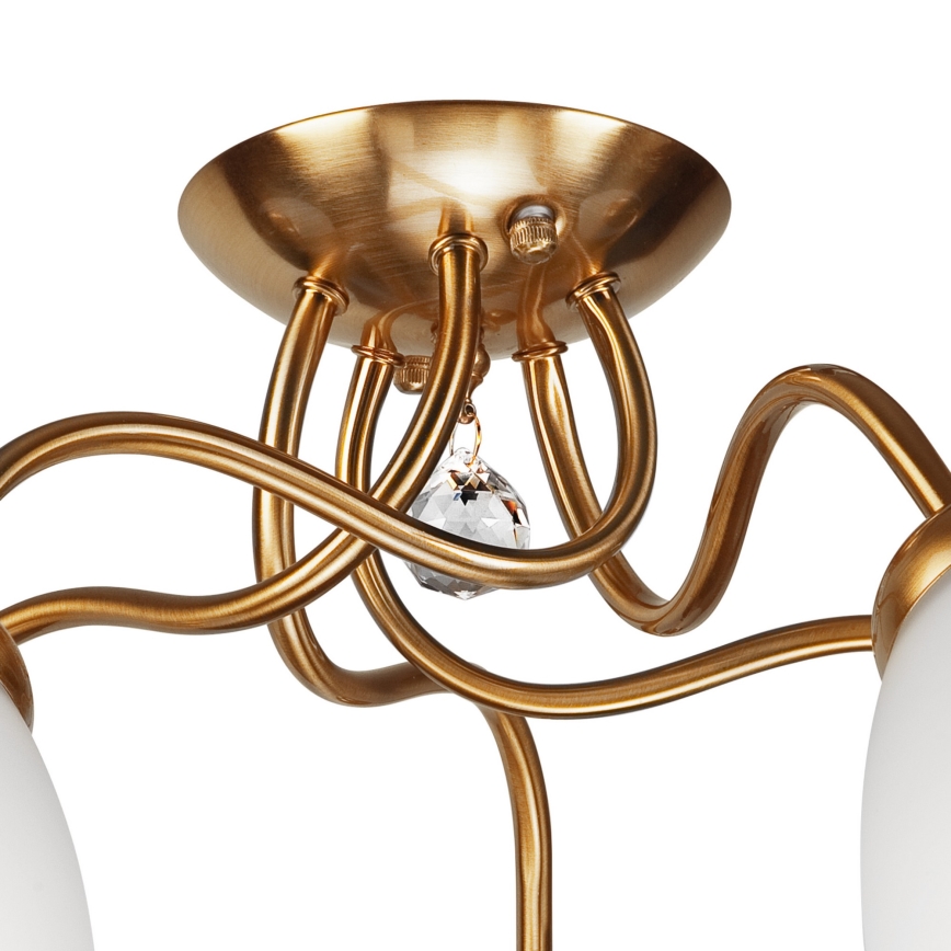 Πλαφονιέρα οροφής MIRANDA 1xE27/60W/230V gold