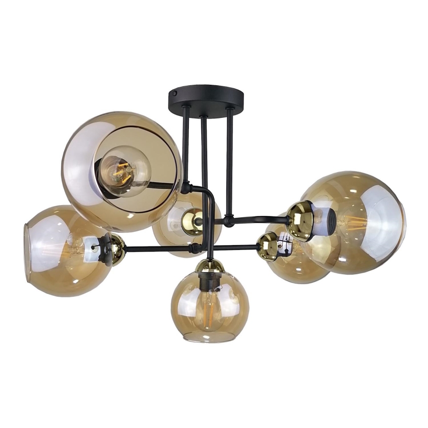 Πλαφονιέρα οροφής  MONDE GOLD 6xE27/60W/230V