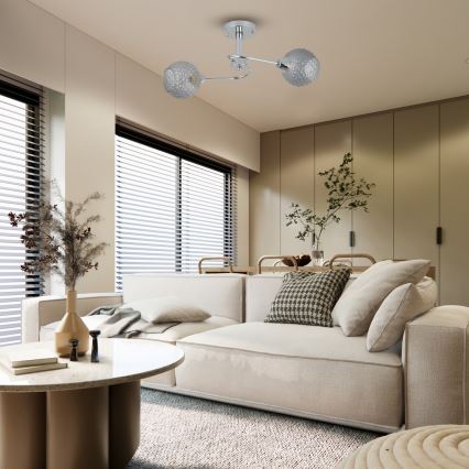 Πλαφονιέρα οροφής OAKLAND 2xE27/60W/230V