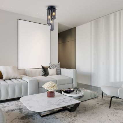 Πλαφονιέρα οροφής PAX 3xG9/9W/230V μαύρο