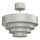 Πλαφονιέρα οροφής RINGS 1xE27/15W/230V γυαλιστερό χρώμιο