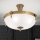 Πλαφονιέρα οροφής ROCCA 4xE27/60W/230V διάμετρος 43 cm μπρονζέ/λευκό