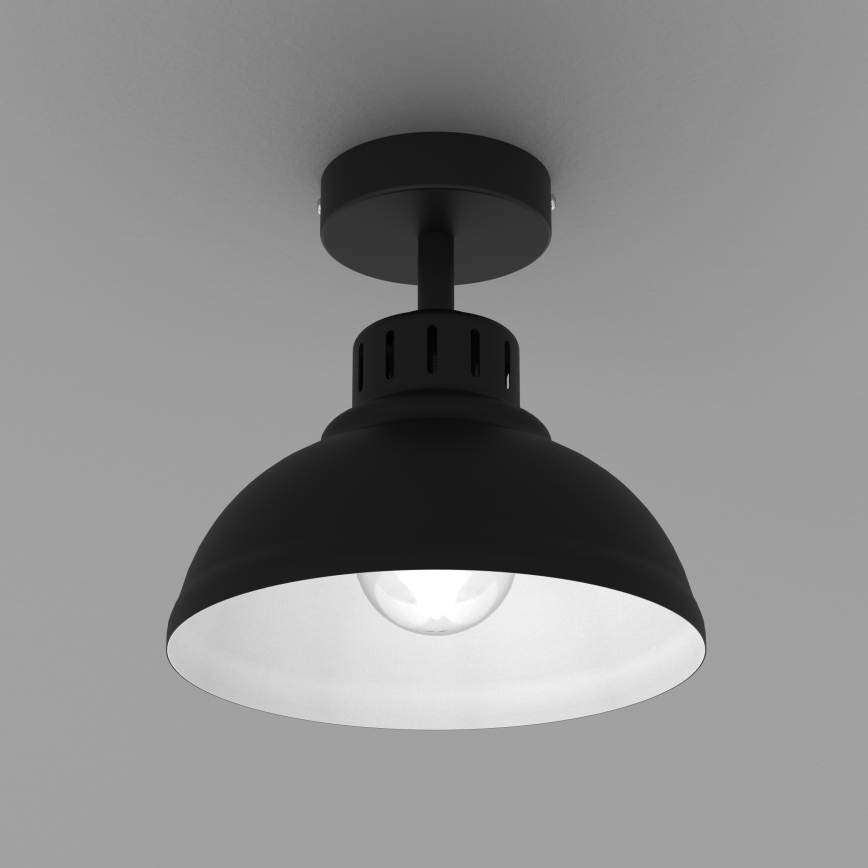 Πλαφονιέρα οροφής  SVEN 1xE27/15W/230V μαύρο