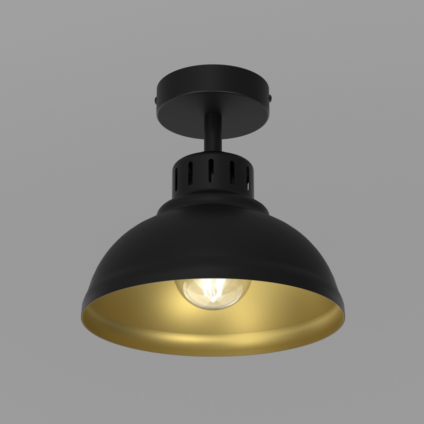 Πλαφονιέρα οροφής SVEN 1xE27/15W/230V μαύρο/χρυσό