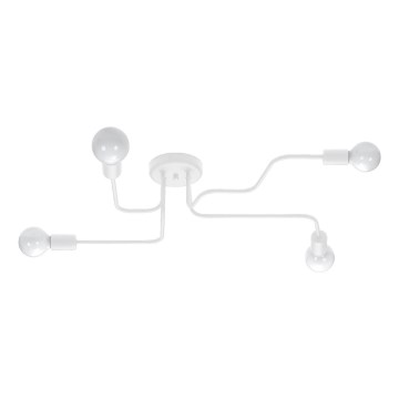 Πλαφονιέρα οροφής VECTOR 4xE27/15W/230V λευκό