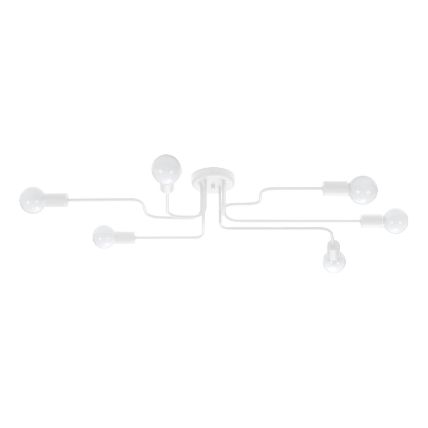 Πλαφονιέρα οροφής VECTOR 6xE27/15W/230V λευκό