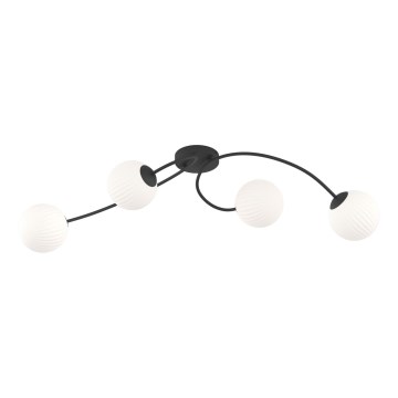 Πλαφονιέρα οροφής VIBRA 4xE14/10W/230V μαύρο/λευκό