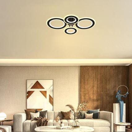 Πλαφονιέρα οροφής ντιμαριζόμενη LED LED/100W/230V 3000-6500K + τηλεχειριστήριο